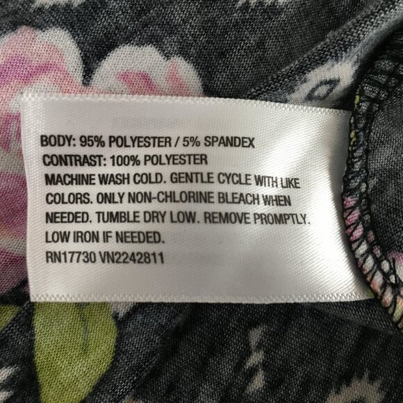 [Xhilaration] Black Geometric / Rose Print Sleeveless Sundress | XL | Good - Picture 12 of 12